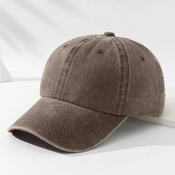 Accessories - ⚠️Clearance Solid Coffee Brown Casual Baseball Cap / Hat Unisex